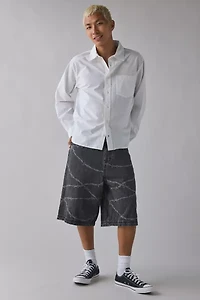 BDG Astro Barbed Wire Baggy Denim Jort