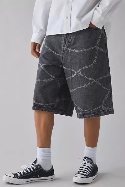 BDG Astro Barbed Wire Baggy Denim Jort