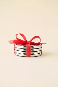 Esme Stainless Steel Coaster Set