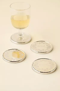 Esme Stainless Steel Coaster Set