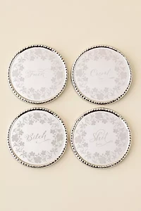 Esme Stainless Steel Coaster Set