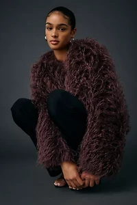 Kimchi Blue Melissa Cropped Faux Fur Jacket