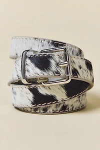 Classic Skinny Animal Print Belt