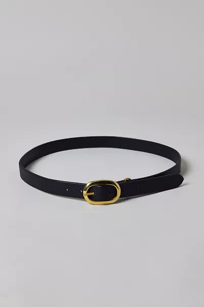 Essential Oval Buckle Leather Belt
