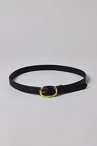 Essential Oval Buckle Leather Belt