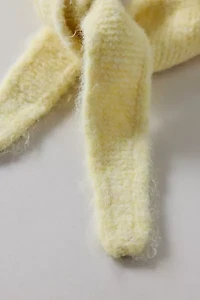 Fluffy Triangle Knit Bonnet