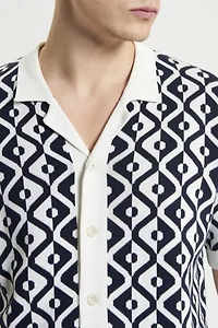 Ben Sherman Tile Jacquard Resort Shirt