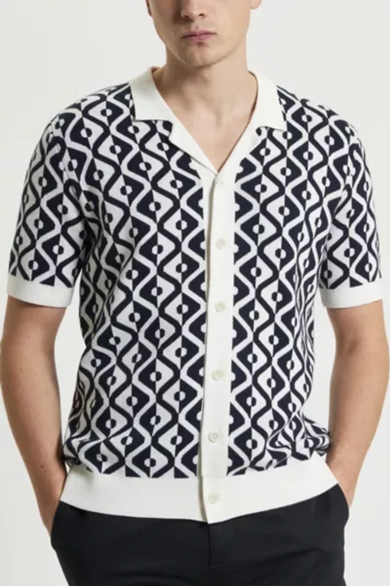 Ben Sherman Tile Jacquard Resort Shirt