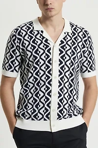 Ben Sherman Tile Jacquard Resort Shirt