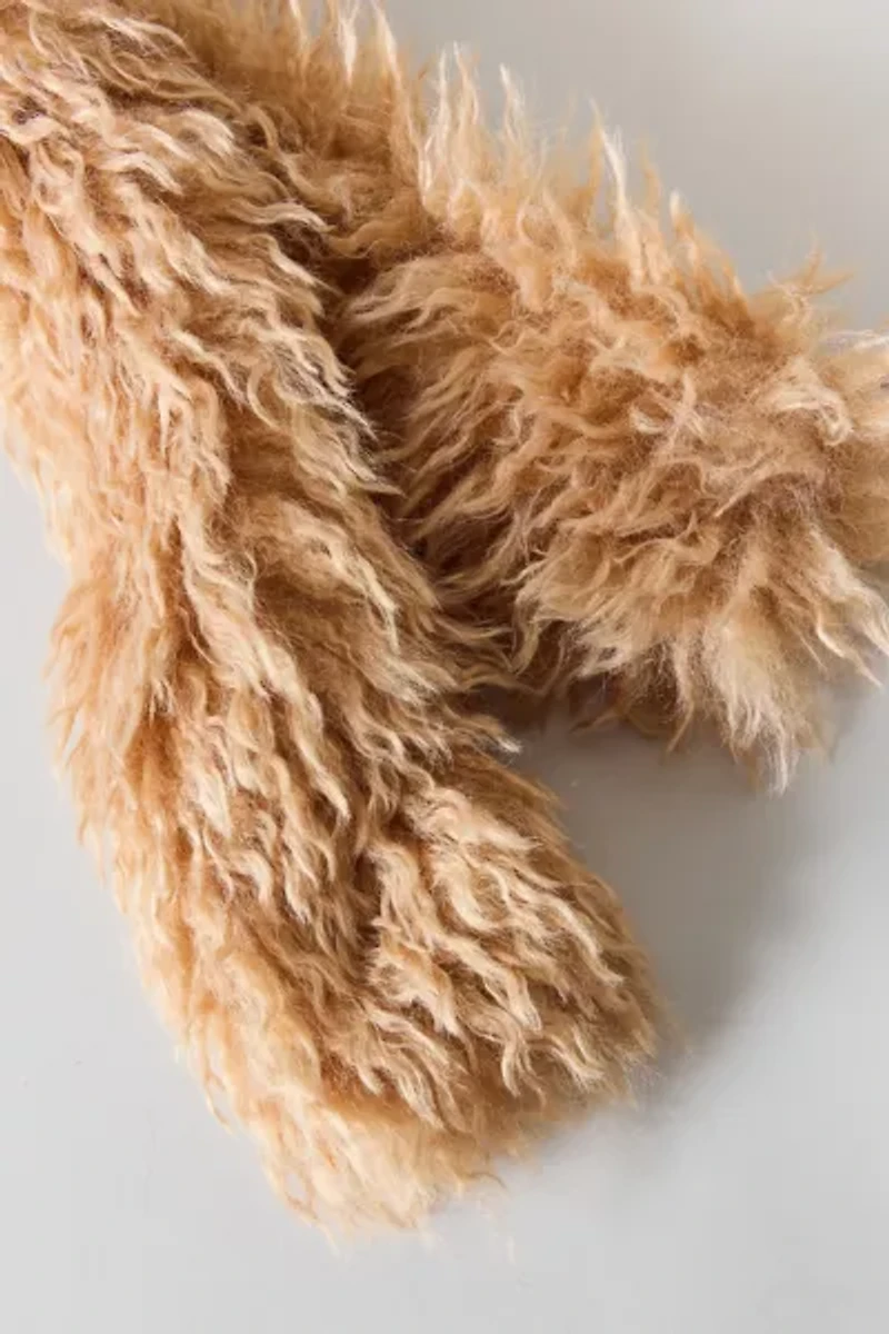 Shaggy Faux Fur Scarf