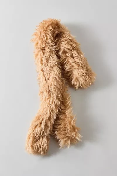 Shaggy Faux Fur Scarf
