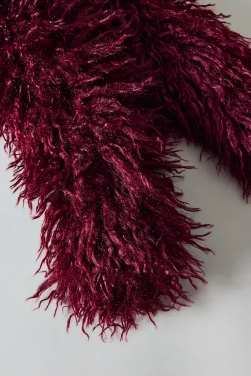 Shaggy Faux Fur Scarf