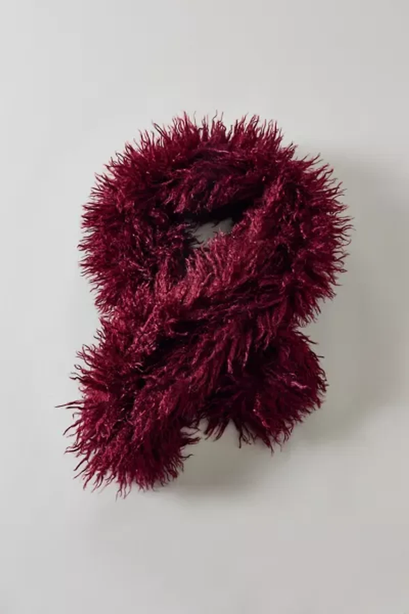 Shaggy Faux Fur Scarf