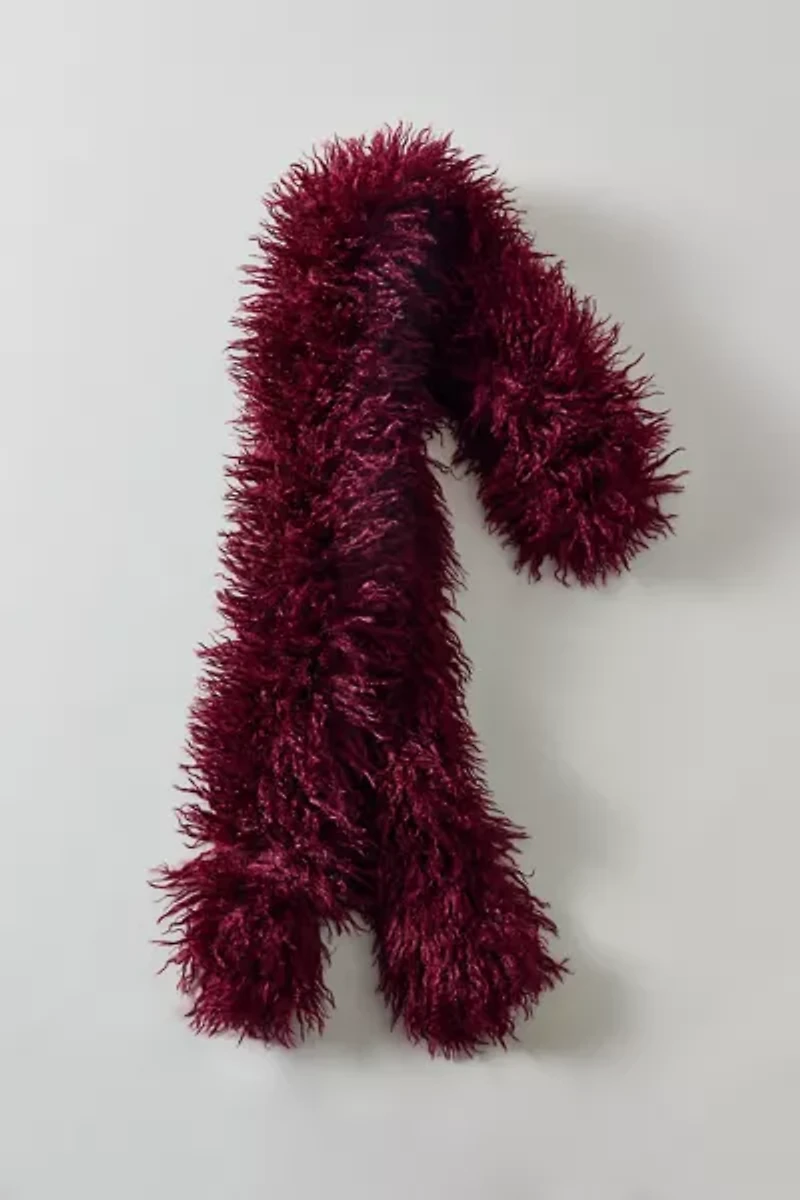 Shaggy Faux Fur Scarf