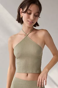 UO Caprina Ruched Knit Skirt 2-Piece Set