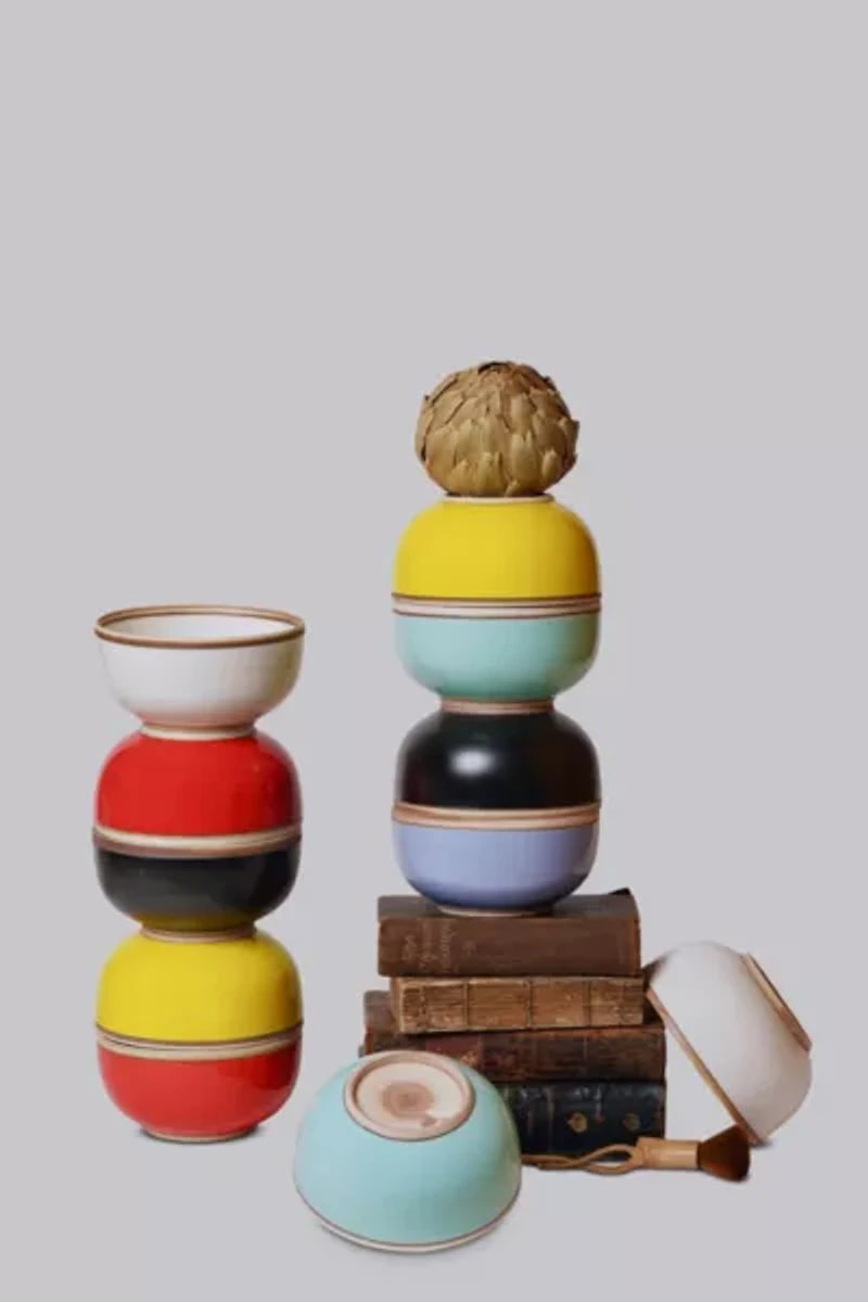 Middle Kingdom Rimmed Hermit Soup Bowl - Set of 4