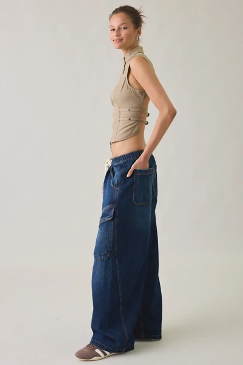 BDG Station Cocoon Baggy Barrel Leg Cargo Jeans