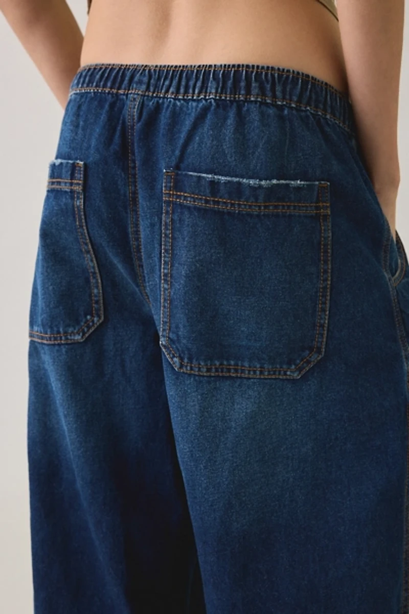 BDG Station Cocoon Baggy Barrel Leg Cargo Jeans