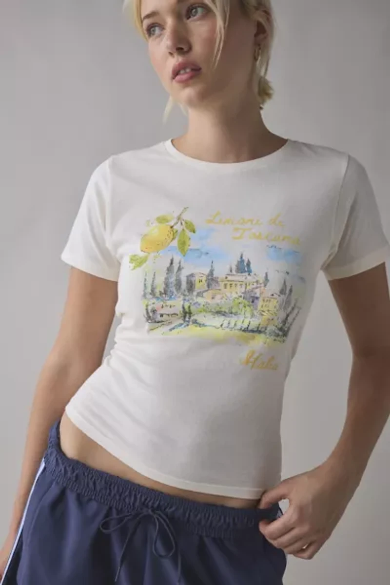 Lemon De Toscana Graphic Baby Tee