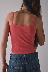 College Track & Field Graphic Ribbed Knit Tank Top