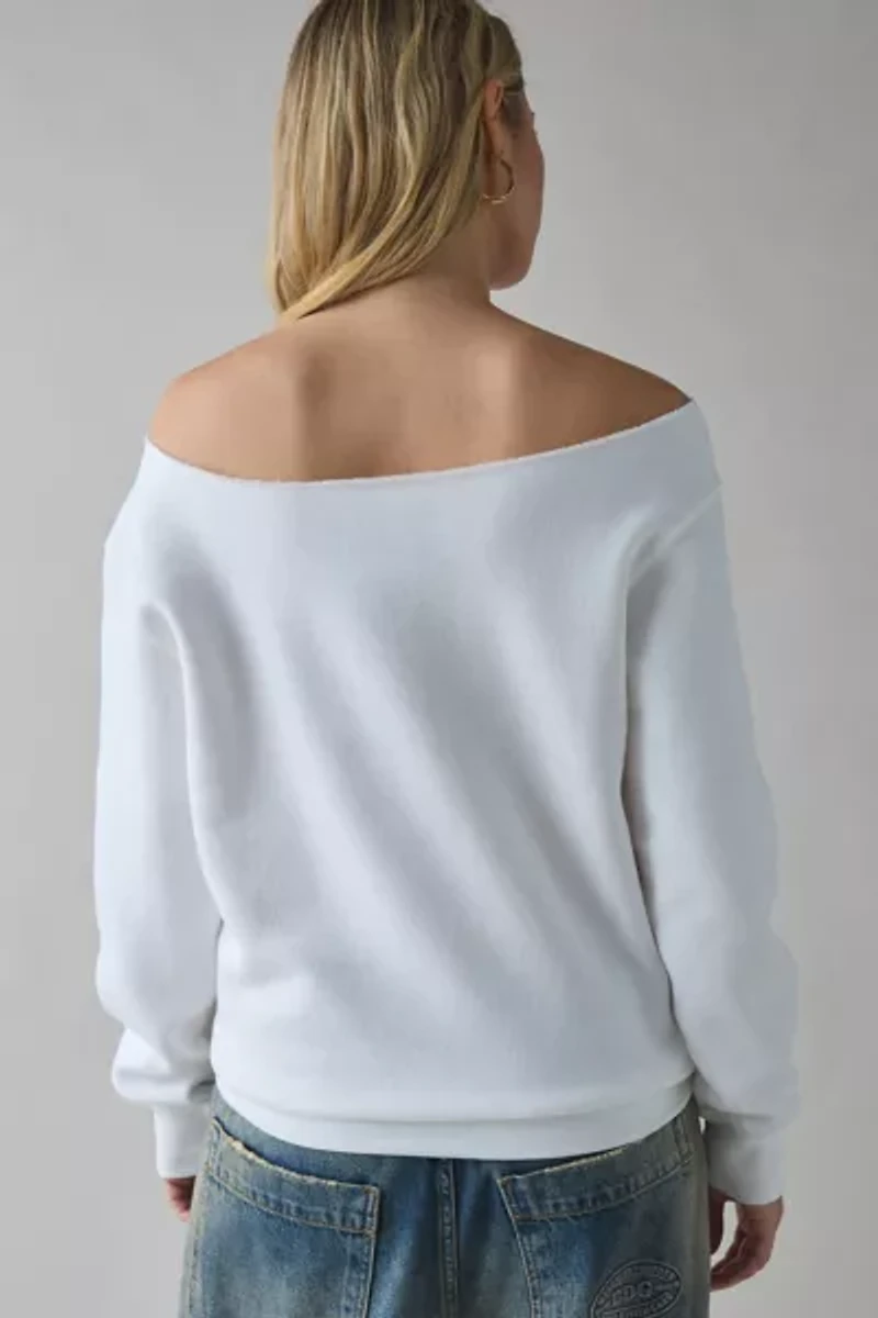 Miller High Life Graphic Off-The-Shoulder Pullover