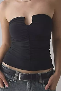 UO Evie Ruched Cutout Tube Top