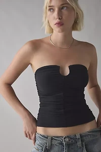 UO Evie Ruched Cutout Tube Top