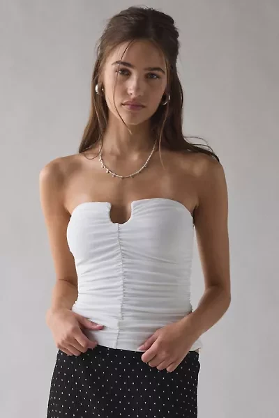 UO Evie Ruched Cutout Tube Top