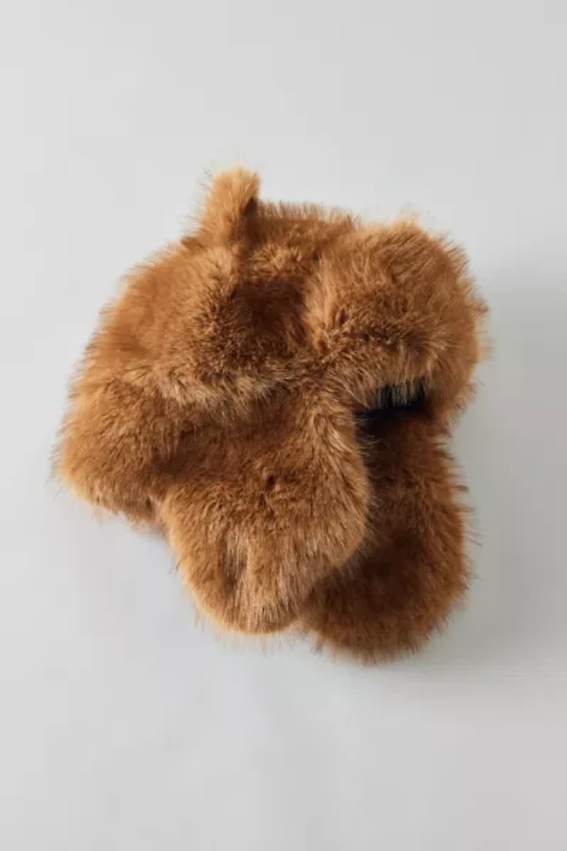 Faux Fur Teddy Trapper Hat