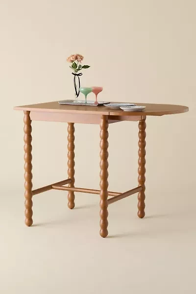 Willow Wood Extendable Counter-Height Dining Table