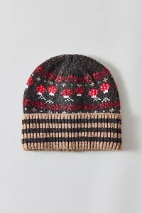 Mushroom Pattern Beanie
