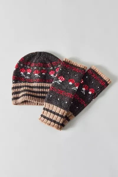 Mushroom Pattern Beanie