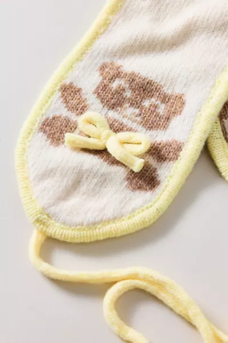 Teddy Pattern Bonnet