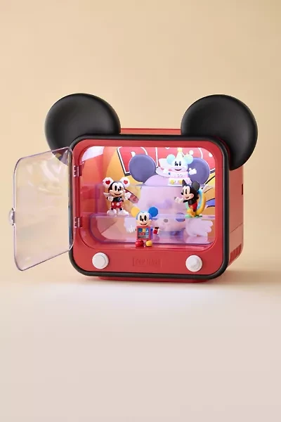 POP MART DIMOO WORLD X Disney Series TV Set Luminous Display Container