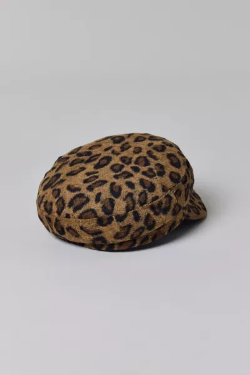 Leopard Cabbie Hat