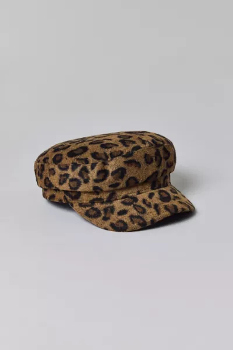 Leopard Cabbie Hat