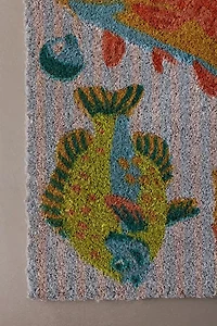 Fish Print Coir Doormat