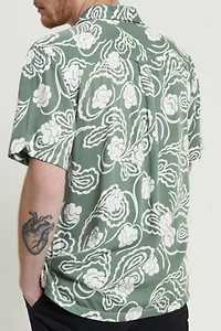 Ben Sherman Paisley Swirl Print Casual Button Down Shirt