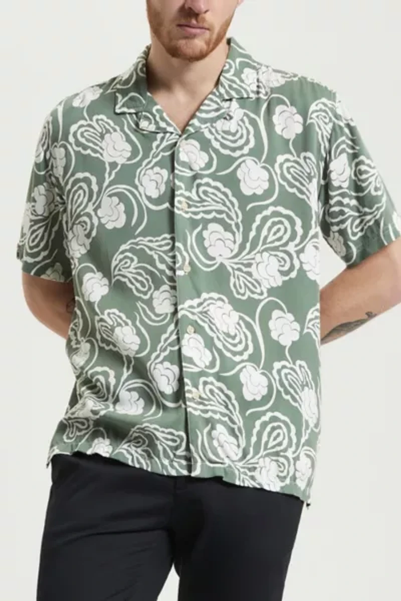 Ben Sherman Paisley Swirl Print Casual Button Down Shirt