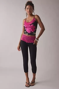 I.AM.GIA Adelia Orchid Graphic Lace Trim Cami