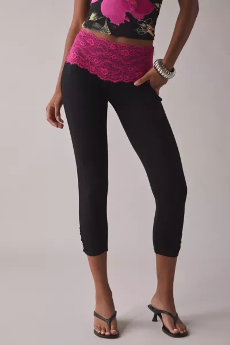 I.AM.GIA Adella Lace Trim Capri Pant