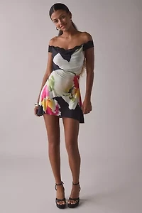 I.AM.GIA Theodora Orchid Off-The-Shoulder Mini Dress