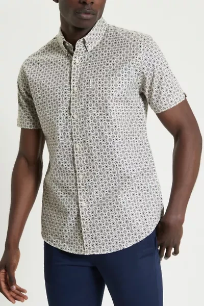 Ben Sherman Block Geo Button Down Shirt