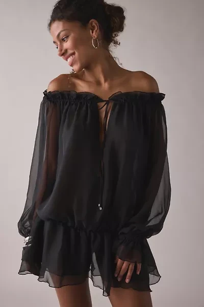 I.AM.GIA Jazmin Ruffle Chiffon Playsuit