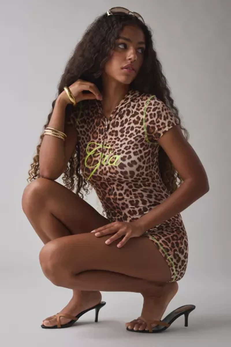 I.AM.GIA Blare Short Sleeve Zip-Front Romper