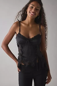 I.AM.GIA Meadow Lace Trim Satin Cami