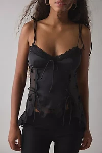 I.AM.GIA Meadow Lace Trim Satin Cami