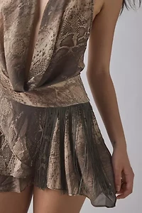I.AM.GIA. Rosanna Plunging Cowl Sleeveless Mini Dress