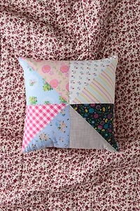 ReMADE By UO Remnants Pinwheel Quilted Throw Pillow