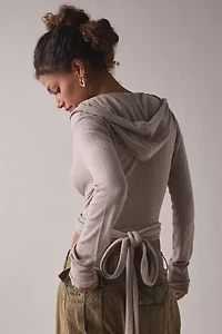 I.AM.GIA. Irina Hooded Wrap Knit Top